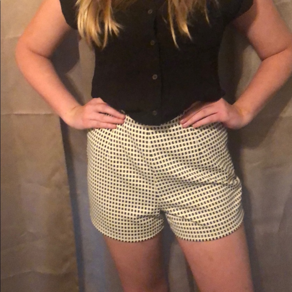 Black and white shorts.  Never been worn.